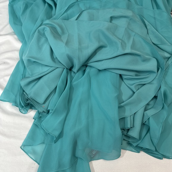 NWT $1095 Sachin & Babi [ 8 ] Lavina Beaded Gown with Cape in Turquoise‎ #J1528 - Picture 7 of 16